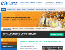 Tablet Screenshot of capitalcredit.com